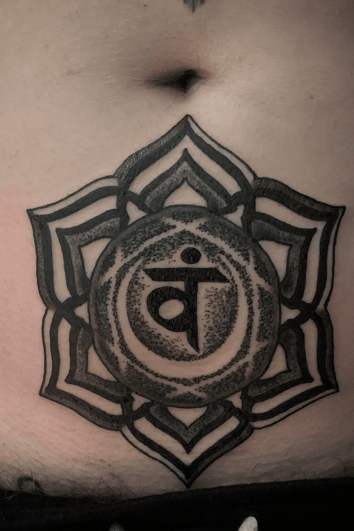 Tattoo uploaded by Rohan Bhate  A Hindu Durga Yantra inside of the sun  Surya in Hindi  Tattoodo