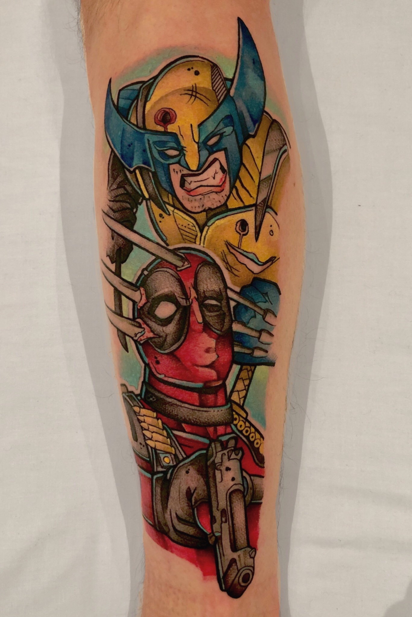 Tattoo uploaded by Joe Scop • Wolverine getting Deadpool • Tattoodo