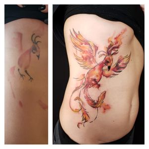 left side:before  right side:after two sessions