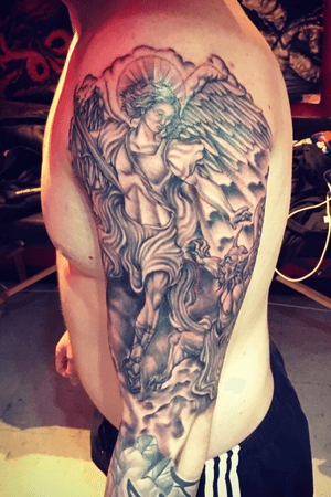 St Michael done @ Pumping Ink Tattoo