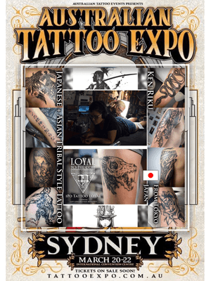 Australian Tattoo Expo 2020 in Sydney. 20-22, March. I will joining Australian Tattoo Expo 2020 in Sydney. I’m so happy if you possible to visiting Tattoo Convention. I will enter a tattoo contest with your tattoo work.Please considering all. Best regards. iPo Tattoo LOYAL TOKYO From Tokyo Japan. 