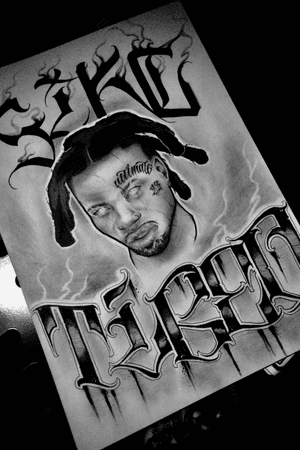 Denzel Curry aka zxltrxn✖️ #denzelcurry#lettering#horror#ultimate#black#gangsta#chicano#art#sketch