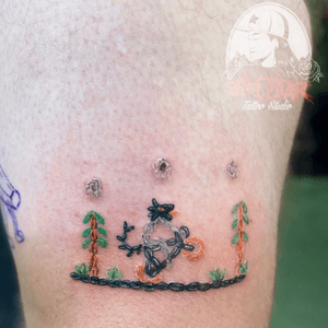 Cartoon wolf tattoo art by Big Star. Kindly get appointment  2 days before.Prices may vary by design, size and place.📞+95943060204🏠 34th & 35th Streets77th & 78th Streets,Chanayethazan Township.Facebook Page - Big Star Tattoo Studio