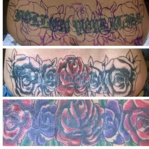 FOLLOW YOUR BLISS in Olde English... fun cover-up 
