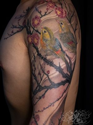 ⁣#tattoo #linework #tattooart #tattoodesign #bushwick #draw #art #illustration #nyc #newyorktattoo #brooklyntattoo #sketch #design #greenpoint #artist #nyc #drawing #behindthecircle #inked #craftshmanship #Tattooartist ⁣⁣⁣⁣⁣⁣⁣#sleevetattoo #colortattoo #flowertattoo #birdtattoo #japanesetattoo #asiantattoo 