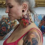 Rose neck tattoo 🔥 #tondriktattoo #ucernekotvy #necktattoo #rosetattoo #tattoodo #donotcopy 