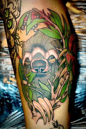 Neo traditional sloth 