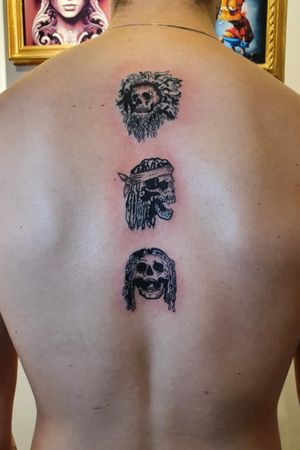 Flatbush Zombies skull tattoo