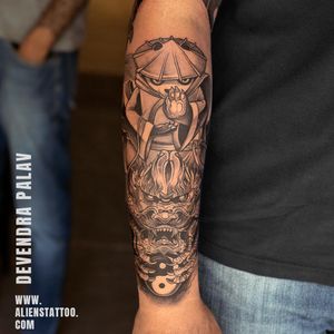 Kung Fu Panda tattoo by Devendra Palav At Aliens Tattoo India!