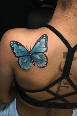 Butterfly cover up Check out my Instagram @ink_finatics 