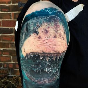 Great White Shark by Josh Anderson of Venom Ink Tattoo