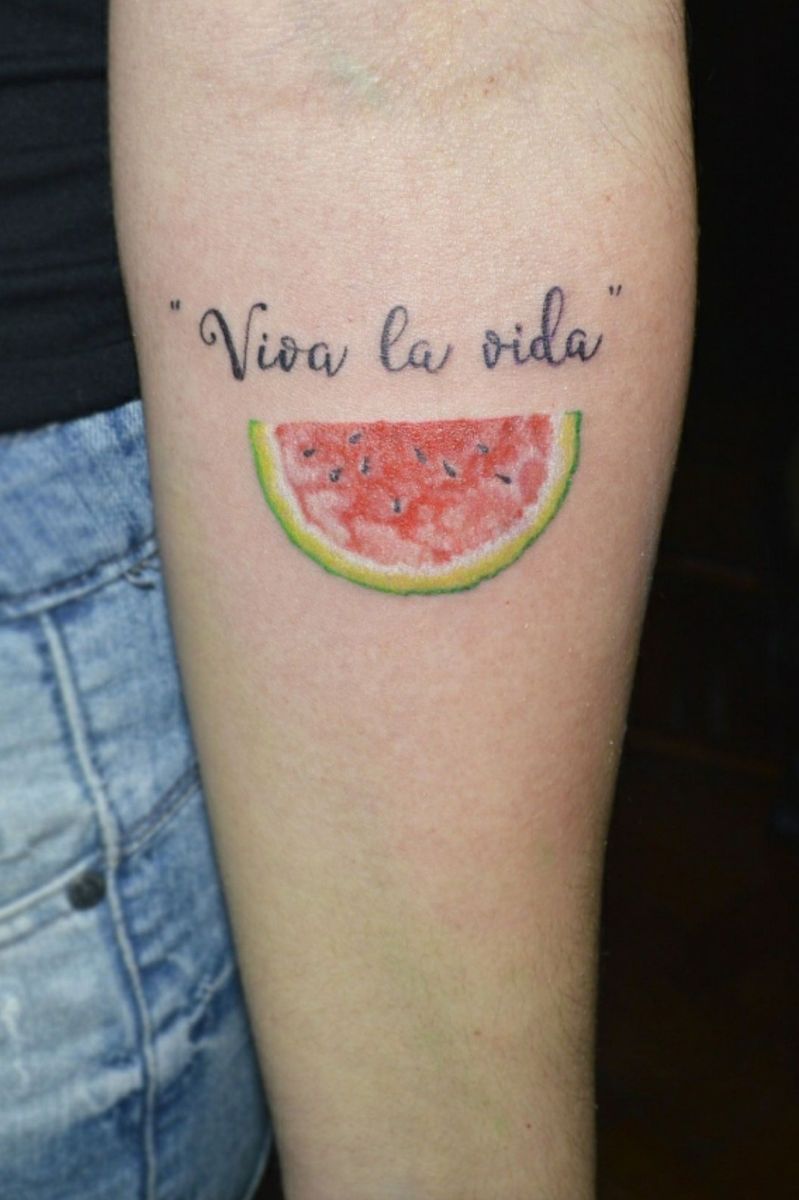 Tattoo uploaded by tanertoprak • Viva la vida Frida Kahlo Watermelon ...