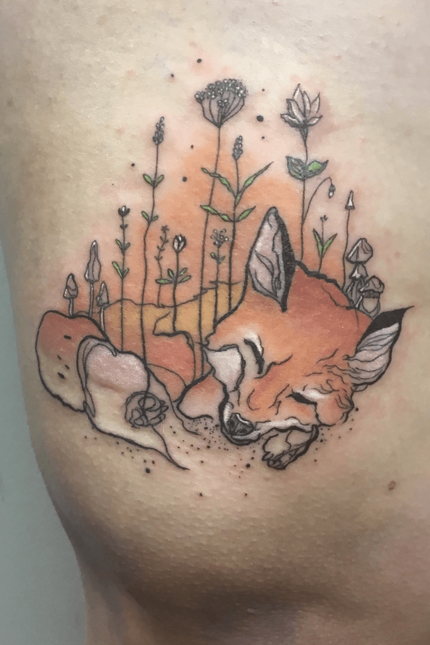 28 Sleeping Fox tattoo ideas  fox tattoo fox fox tattoo design