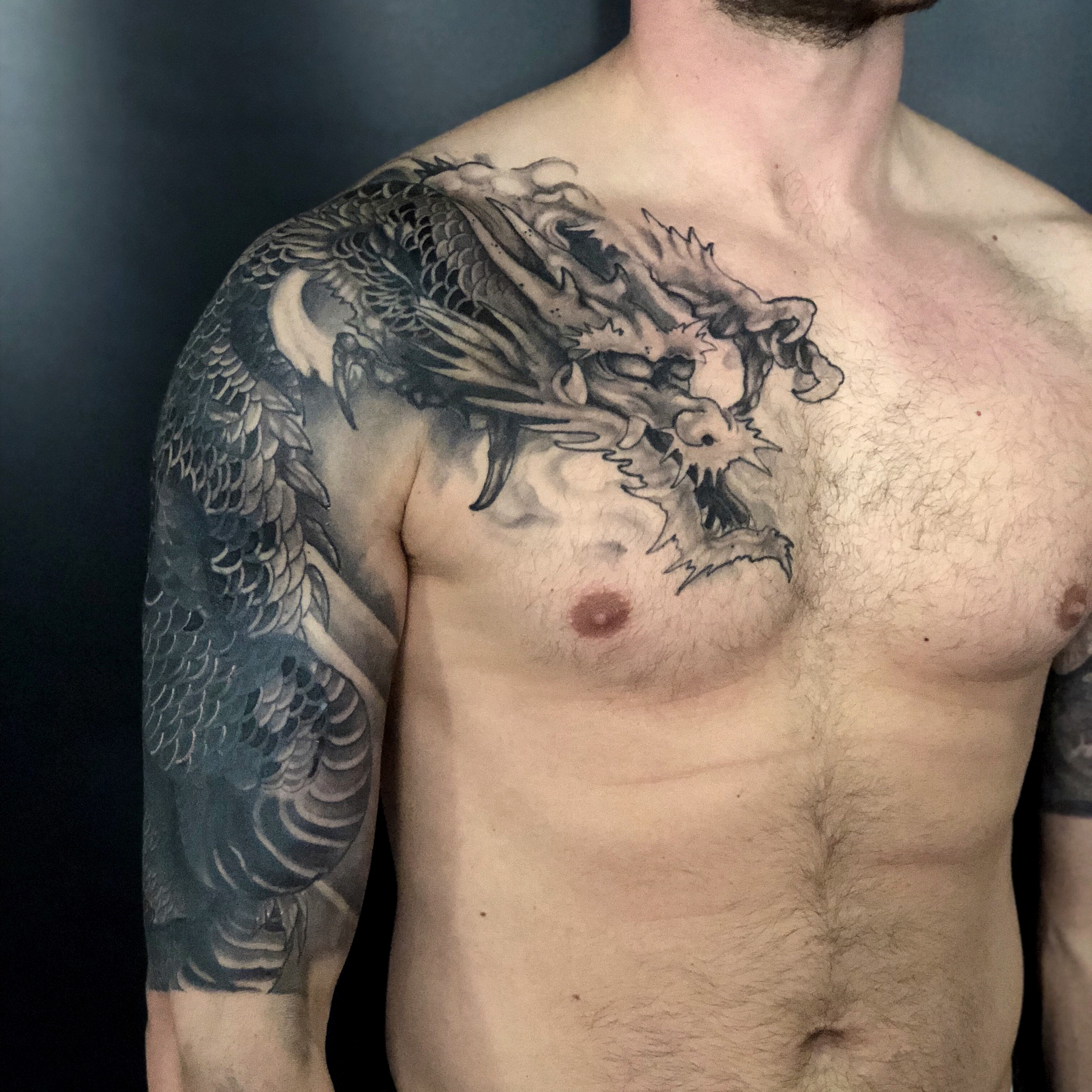 Dragon Coverup by Tony Otto TattooNOW