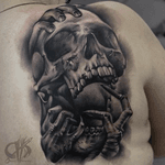 Black 'n grey Tattoo #Inkane#BlacknGrey#Skull