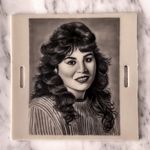 Micro portrait of my beautiful mum from an 80s photo ❤️ #realism #smalltattoo #portrait #blackandgrey 