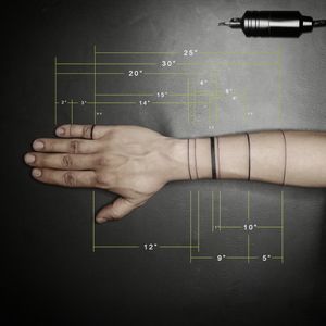 A unique and useful Tattoo designed  according to measurement by me 📏#tattooart #ringtattoo #measurement #blackworktattoo #blackworktattoo #BlackworkTattoos 