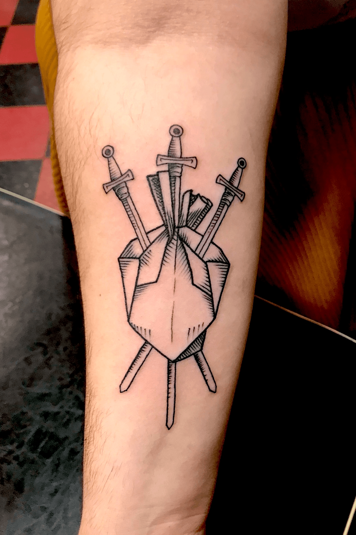Pride N Envy Tattoos  Miss staxx divinely put her soul onto this Three  of Swords piece   Anyone looking to get anything astronomical she  would be more than excited to