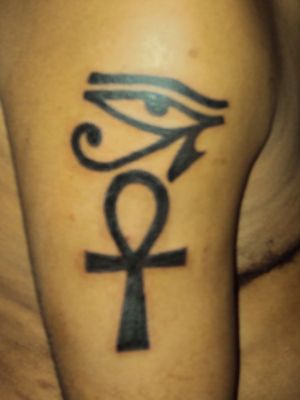 Ankh cross & eye of Horus