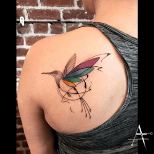 Hummingbird....For custom designs and booking;alperfiratli@gmail.com #geometrictattoo #geometric #colortattoo #tattoo #tattooartist #tattooidea #art #ink #inked #customtattoo #tattooist #linework #surreal #surrealism #mounttam #abstracttattoo #groovy #hummingbirdsofinstagram #hummingbirds #birds #nature #naturetattoo #psychedelic #rainbowtattoo #rainbow #birdtattoo #bird #birdsofinstagram #hummingbirdtattoo #hummingbird