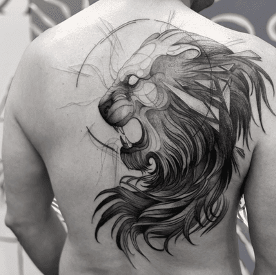 Lion 🦁✨ donde in Mexico 🇲🇽#liontattoo #tattoo #cdmx 