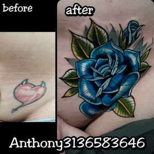 Neo-traditional Rose cover up 