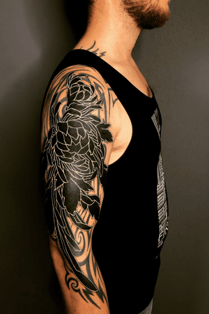 Cover Up - Sleeve in the making / Artist Daniel Geib @ Lausbub Tattoo Kollektiv Heilbronn