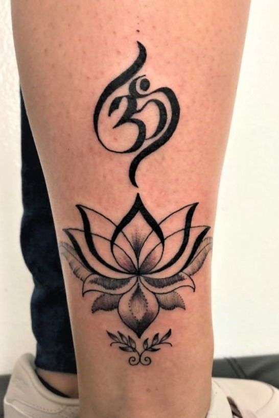 Tattoo uploaded by Ozula Stark • ::OM Y FLOR DE LOTO:: • Tattoodo