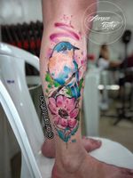 #tattoo #aquarela #watercolor #evolutionmachine #tatuagem #capão 