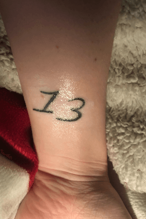 Tattoo uploaded by Suz • My lucky number 13 💖 • Tattoodo