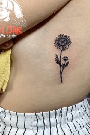 Sunflower tattoo by Big Star