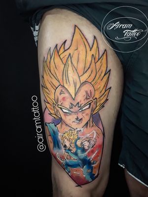 Tatuagem Majin Vegeta Feito para o - Tattoo Art Lopes