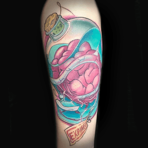 Brain Jar tattoo done by Chris Jenkins