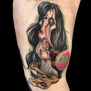 Alice Cooper tattoo done by Nick Mitchell