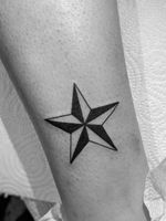 Nautical Star. #nauticalstar #star #startattoos #legtattoo