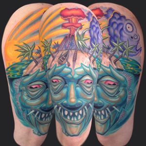 Island Head tattoo done by Jason Stephan