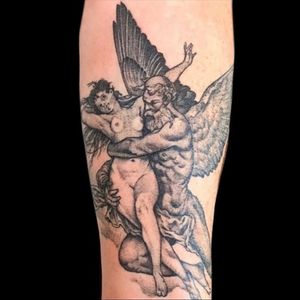 Greek Mythology tattoo done by Anna Wolff