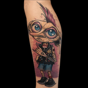 Punk Rock Dobby tattoo done by Nick Mitchell