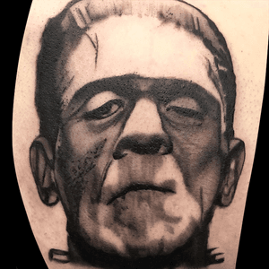 Frankenstein's Monster tattoo done by Jen Bean
