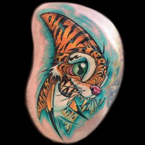 Tiger Shark tattoo done by Jason Stephan