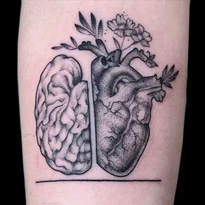 Organs tattoo done by Anna Wolff