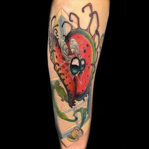 Venus Flytrap tattoo done by Chris Jenkins