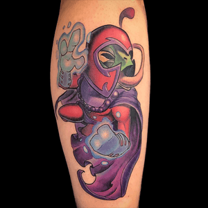 Magnetoad tattoo done by Chris Jenkins