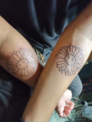 Me and my girlfriend's couple matching tattoo... We got it last February 14, 2020. Its her concept and my design. It's not much but it's ours. 