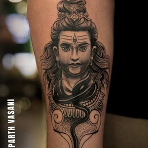 Shiva Tattoo by Parth Vasani At Aliens Tattoo India