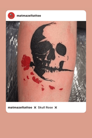 Skull Rose Tattoo 