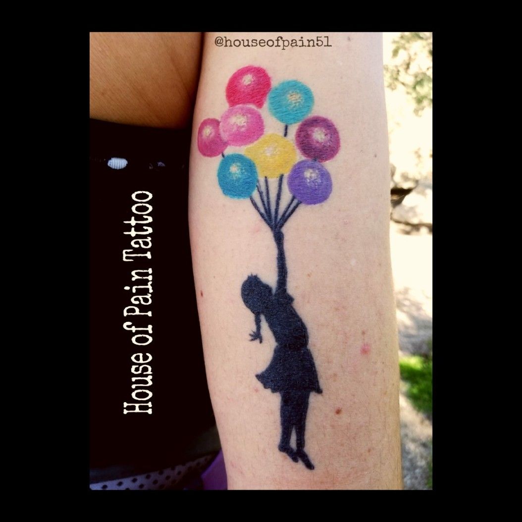 Tattoo uploaded by Jillian • #Bansky#girlwithbaloon • Tattoodo