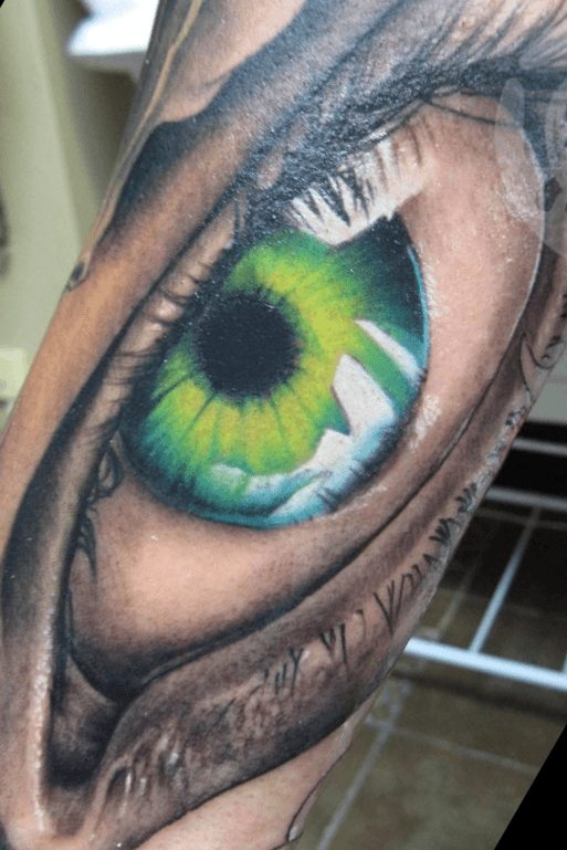 Womens forearm tattoo  Black eye tattoo Eye tattoo Tattoos
