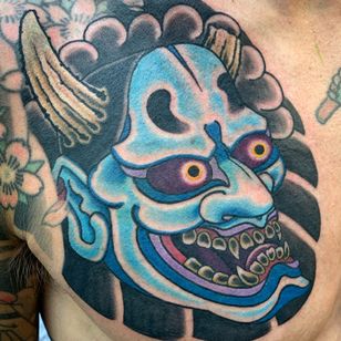 Extensión de pecho Hannya, 3 horas #hannya #hannyamask #masktattoo #hannyatattoo #hanya #hanyamask #japanese #japanesemask #japanese #japanesetattoo #irezumi #jarradchivers