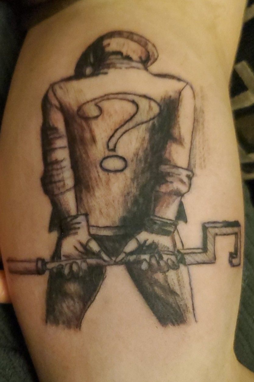 Update more than 62 the riddler tattoo latest  incdgdbentre